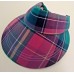 NEW Jantzen Sporty 's Pink Teal Madras Plaid Visor Golf Hat Adjustable   eb-31325760